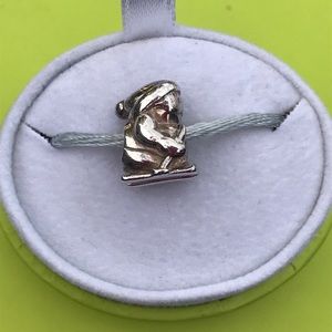 CHAMILIA Skier / Skiing Sterling Silver bead